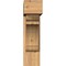Ekena Millwork Olympic Block Smooth Bracket w/ Offset Brace, Western Red Cedar, 7 1/2"W x 24"D x 28"H BKT0806X24X28OLY05SWR - alternate 4